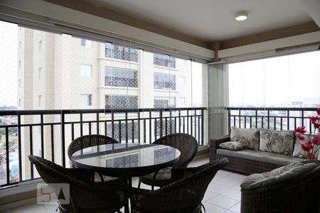 Varanda da Sala de apartamento para alugar com 2 quartos, 102m² em Jardim Monte Kemel, São Paulo