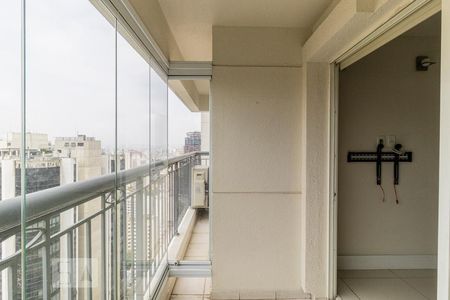 Varanda da Sala de apartamento para alugar com 2 quartos, 54m² em Jardim Paulista, São Paulo