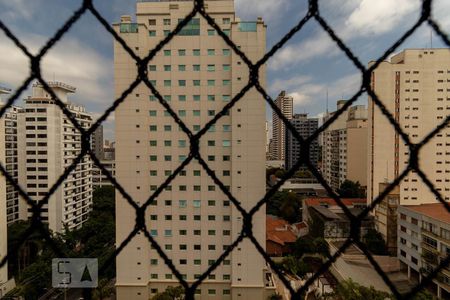 Quarto - vista de kitnet/studio para alugar com 1 quarto, 47m² em Pinheiros, São Paulo