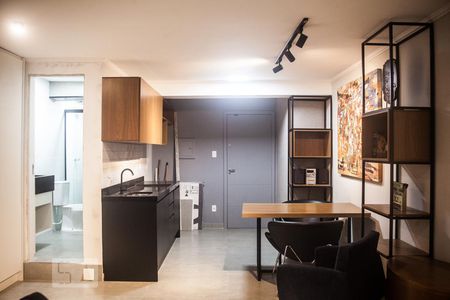 Sala/Cozinha de kitnet/studio à venda com 1 quarto, 55m² em Centro Histórico de São Paulo, São Paulo