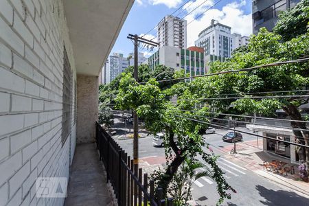 Varanda da sala 1 de apartamento à venda com 3 quartos, 110m² em Savassi, Belo Horizonte