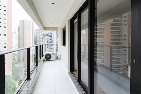 Varanda de apartamento à venda com 1 quarto, 49m² em Vila Nova Conceição, São Paulo