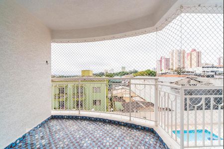 Varanda da Sala de apartamento à venda com 2 quartos, 86m² em Vila Valparaíso, Santo André