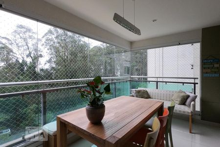 Varanda da Sala de apartamento à venda com 2 quartos, 97m² em Vila Andrade, São Paulo