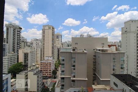 Vista da sala  de apartamento à venda com 1 quarto, 33m² em Santa Cecília, São Paulo