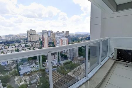Varanda sala e quarto de apartamento para alugar com 1 quarto, 50m² em Melville Empresarial Ii, Barueri