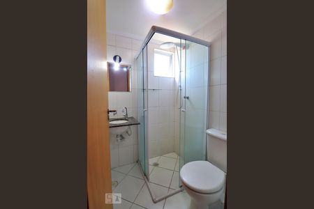 Banheiro da Suíte de apartamento à venda com 2 quartos, 58m² em Vila Lea, Santo André