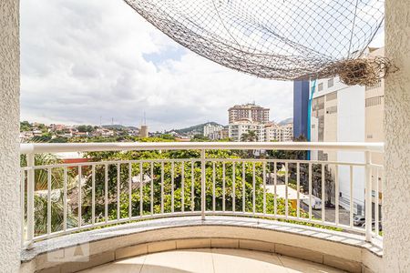 Varanda da Sala de apartamento à venda com 3 quartos, 144m² em Tanque, Rio de Janeiro