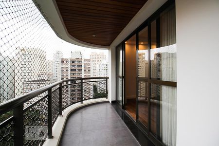 Varanda da Sala de apartamento para alugar com 4 quartos, 160m² em Moema , São Paulo