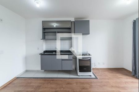 Sala - Cozinha Integrada de apartamento para alugar com 1 quarto, 27m² em Vila Guarani (z Sul), São Paulo