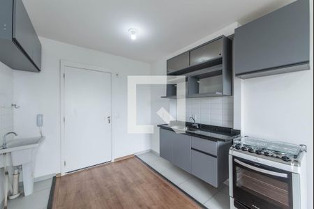 Sala - Cozinha Integrada de apartamento para alugar com 1 quarto, 27m² em Vila Guarani (z Sul), São Paulo