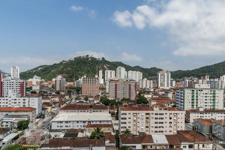 Vista de kitnet/studio para alugar com 1 quarto, 55m² em Campo Grande, Santos