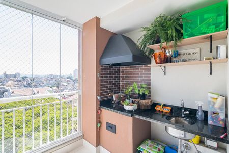 Varanda Gourmet de apartamento para alugar com 2 quartos, 60m² em Vila Alzira, Santo André