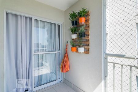 Varanda Gourmet de apartamento à venda com 2 quartos, 60m² em Vila Alzira, Santo André