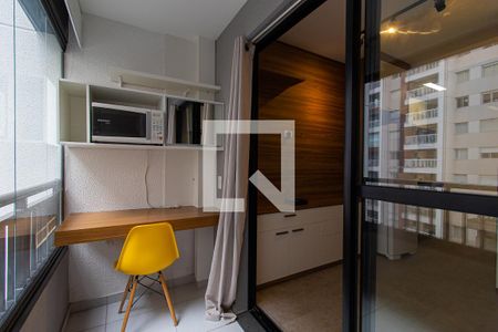 Varanda de kitnet/studio para alugar com 1 quarto, 22m² em Centro, São Paulo