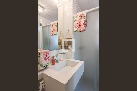 Banheiro da suíte de apartamento à venda com 3 quartos, 70m² em Suiço, São Bernardo do Campo