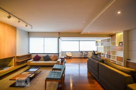 Sala de apartamento para alugar com 3 quartos, 183m² em Real Parque, São Paulo