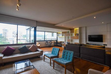 Sala de apartamento para alugar com 3 quartos, 183m² em Real Parque, São Paulo