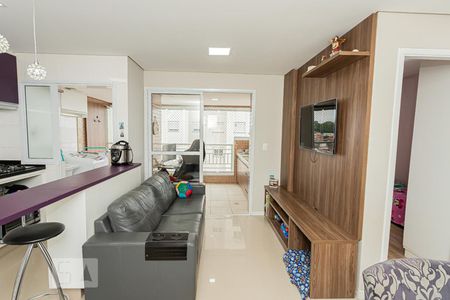 Sala e cozinha integradas de apartamento à venda com 2 quartos, 59m² em Vila Dom Pedro Ii, São Paulo