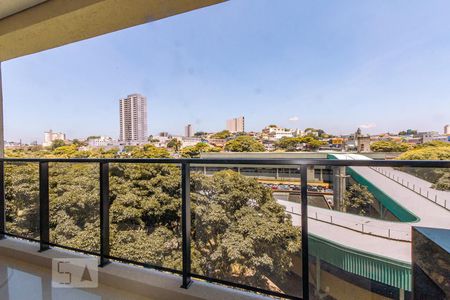 Varanda da Sala de apartamento para alugar com 1 quarto, 42m² em Vila Esperança, São Paulo