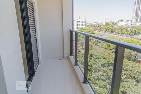 Varanda da Sala de apartamento para alugar com 1 quarto, 42m² em Vila Esperança, São Paulo