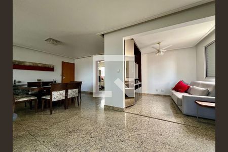 Sala de TV de apartamento para alugar com 2 quartos, 111m² em Castelo, Belo Horizonte