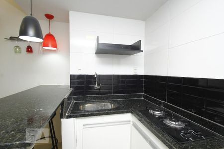 Cozinha de kitnet/studio para alugar com 1 quarto, 22m² em Centro, Rio de Janeiro