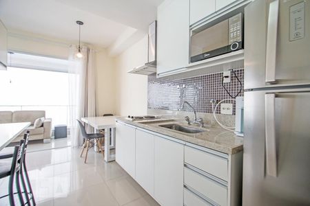 Cozinha de kitnet/studio para alugar com 1 quarto, 36m² em Brooklin Paulista, São Paulo