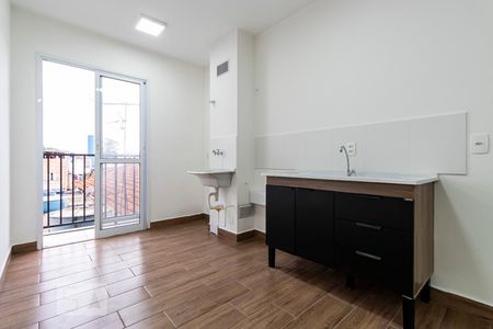 Sala e Cozinha de apartamento para alugar com 1 quarto, 31m² em Jardim Santa Cruz (sacomã), São Paulo