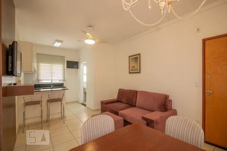 Sala de apartamento para alugar com 1 quarto, 50m² em Higienópolis, São José do Rio Preto 