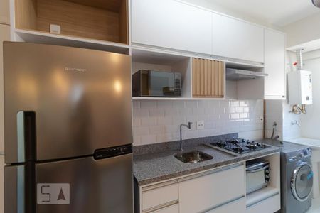 Cozinha de apartamento para alugar com 1 quarto, 36m² em Taquaral, Campinas