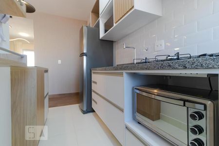 Cozinha de apartamento para alugar com 1 quarto, 36m² em Taquaral, Campinas