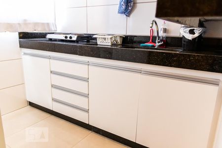 Cozinha de apartamento para alugar com 1 quarto, 28m² em Vila Paquetá, Belo Horizonte