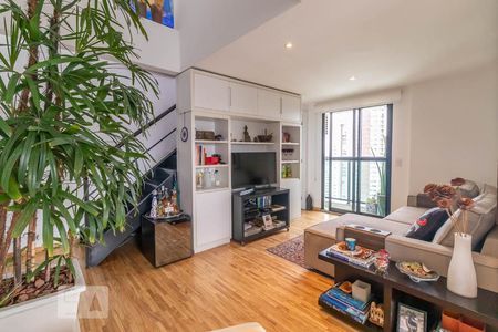 Sala de apartamento para alugar com 1 quarto, 72m² em Pinheiros, São Paulo