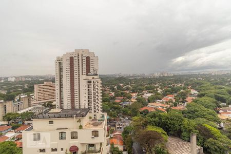 Varanda - vista de apartamento para alugar com 1 quarto, 72m² em Pinheiros, São Paulo