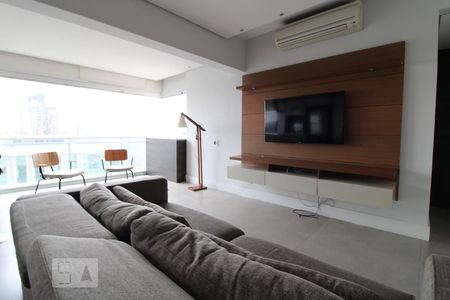 Sala de apartamento para alugar com 1 quarto, 68m² em Brooklin Paulista, São Paulo