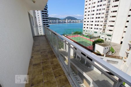 Varanda de apartamento para alugar com 3 quartos, 140m² em Praia das Astúrias - Galhetas, Guarujá