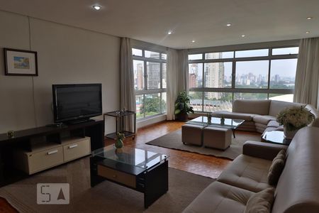 Sala de apartamento para alugar com 3 quartos, 120m² em Paraíso, São Paulo