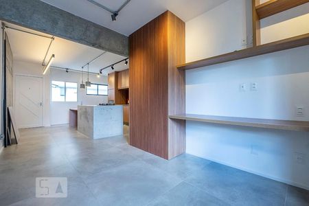 Sala - Cozinha de kitnet/studio para alugar com 1 quarto, 52m² em Cerqueira César, São Paulo