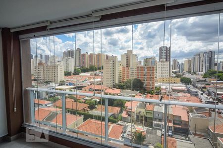 Varanda da Sala de apartamento para alugar com 1 quarto, 55m² em Vila Gomes Cardim, São Paulo