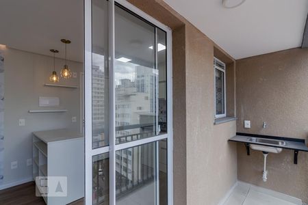 Sacada  de kitnet/studio para alugar com 1 quarto, 28m² em Sé, São Paulo