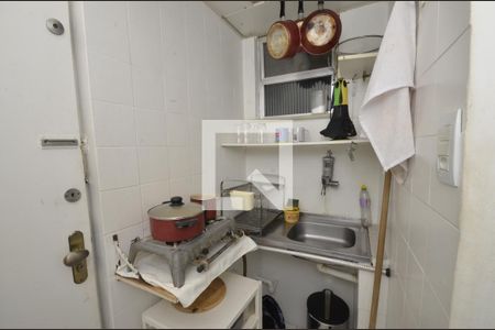 Cozinha americana de apartamento à venda com 1 quarto, 21m² em Botafogo, Rio de Janeiro