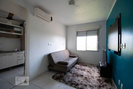 Sala de Estar de apartamento à venda com 1 quarto, 56m² em Vila Nova, Porto Alegre