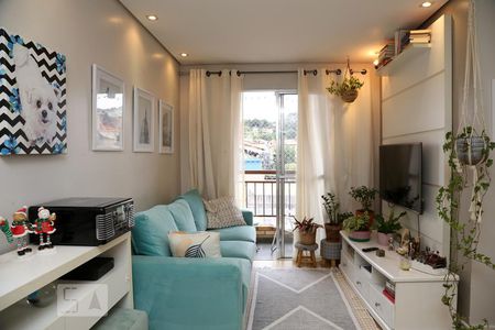 Sala de apartamento à venda com 2 quartos, 55m² em Jardim América, Taboão da Serra