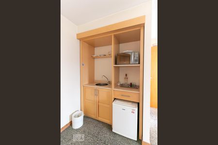 Cozinha de apartamento para alugar com 1 quarto, 34m² em Vila Clementino, São Paulo