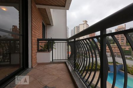 Varanda da Sala de apartamento à venda com 4 quartos, 150m² em Real Parque, São Paulo