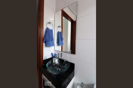 Banheiro da Suíte de apartamento à venda com 2 quartos, 50m² em Utinga, Santo André