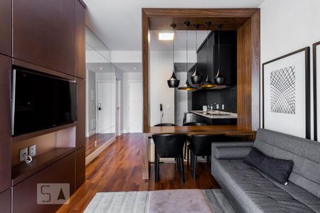 Sala de apartamento para alugar com 1 quarto, 64m² em Itaim Bibi, São Paulo