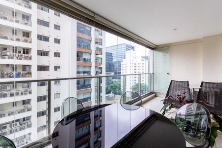 Varanda de apartamento para alugar com 1 quarto, 64m² em Itaim Bibi, São Paulo