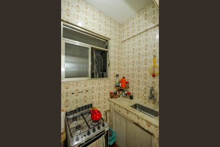 Cozinha  de apartamento à venda com 1 quarto, 45m² em Copacabana, Rio de Janeiro